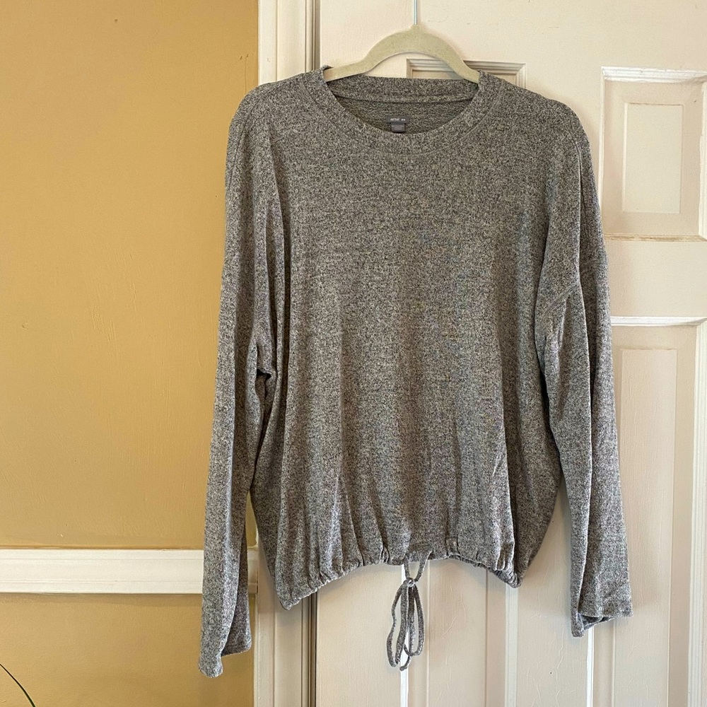 Aerie Top with Flare Sleeves and Drawstring Tie Bottom
